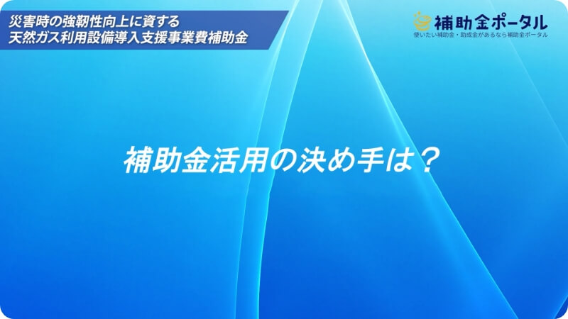 補助金活用の決め手（1分52秒）